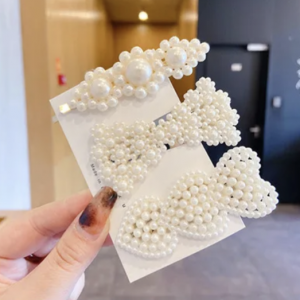 3in1 Set Pearls Hair accessories Clip