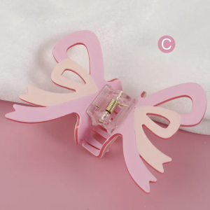 Pink Butterfly Shape  Hair accessories Clip