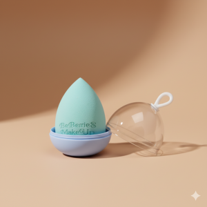 Single makeup puff (green)