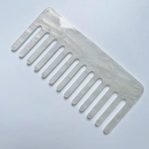 White Marble Hair Comb (Price per 1)